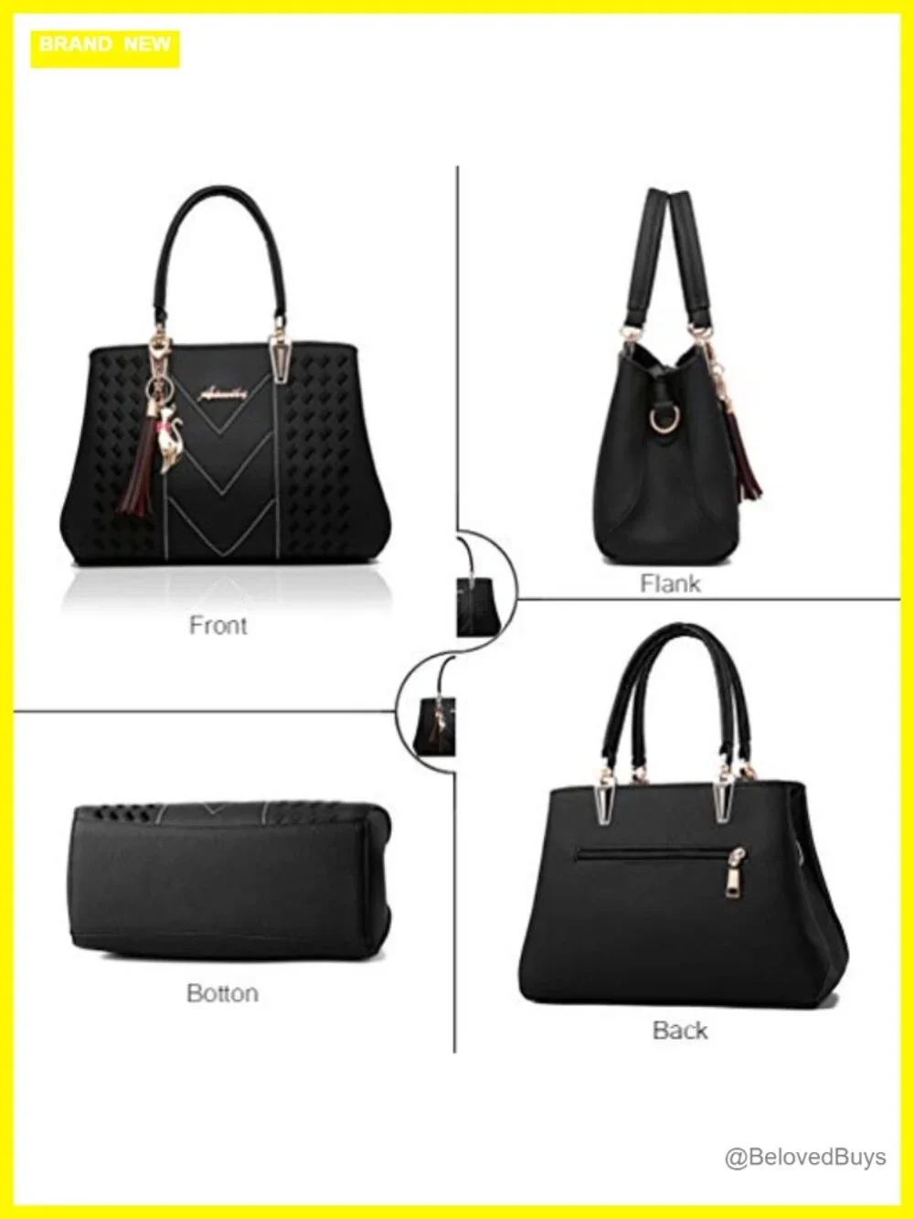 PU Leather Satchel Crossbody Messenger Tote Bag Shoulder Bag